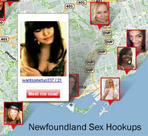 Map of Hookups in Newfoundland and Labrador