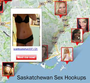 Map of Hookups in Saskatchewan